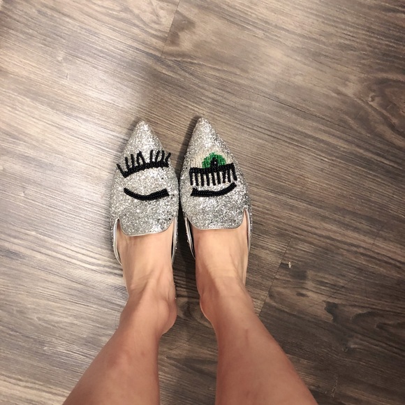 Chiara Ferragni beaded flirting eyes glitter mule - Picture 7 of 7